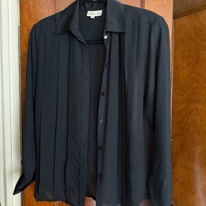 Pleated button down Christian Dior Blouse